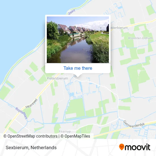 Sexbierum map