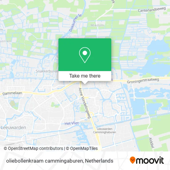 oliebollenkraam cammingaburen map