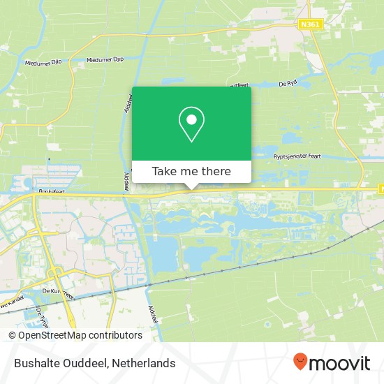 Bushalte Ouddeel map