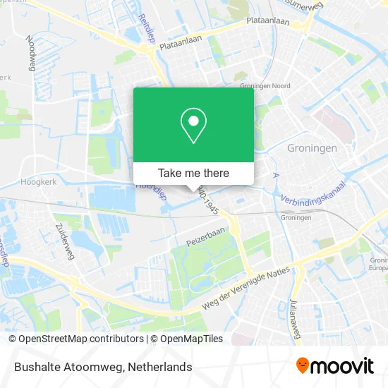 Bushalte Atoomweg map