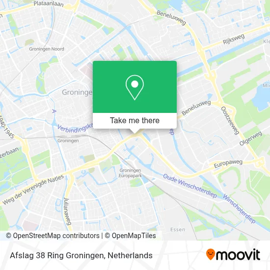 Afslag 38 Ring Groningen map