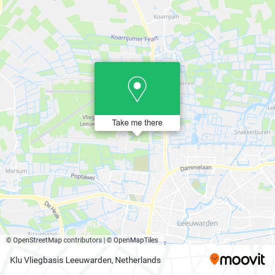 Klu Vliegbasis Leeuwarden map