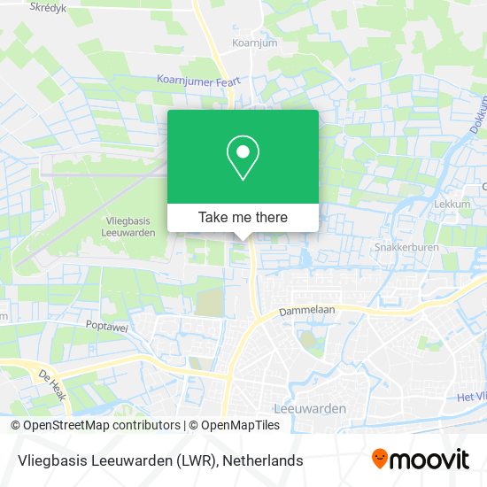 Vliegbasis Leeuwarden (LWR) map