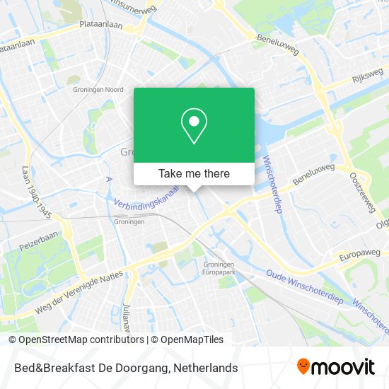 Bed&Breakfast De Doorgang map