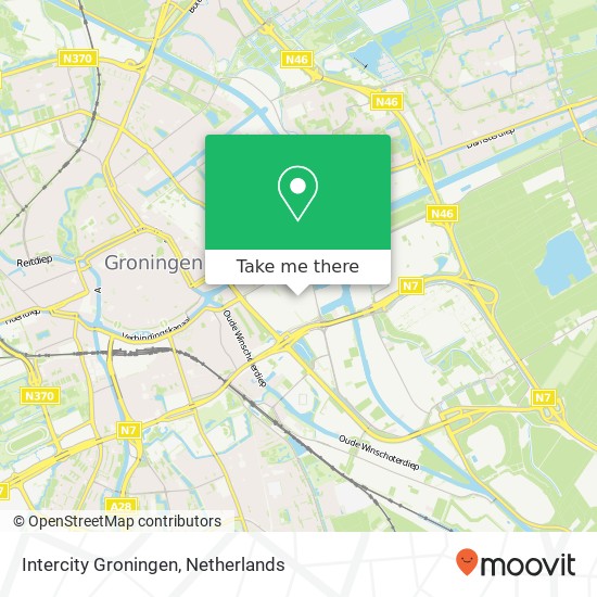 Intercity Groningen map