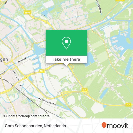 Gom Schoonhouden map