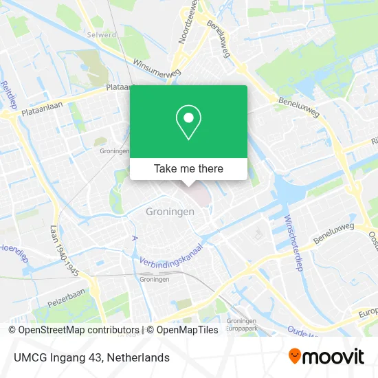 UMCG Ingang 43 map