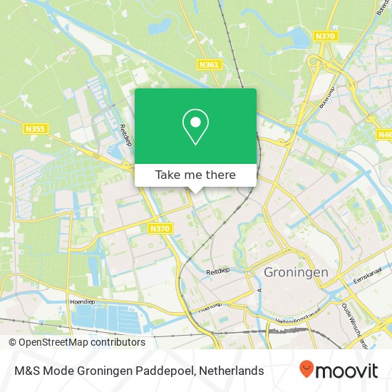 M&S Mode Groningen Paddepoel Karte
