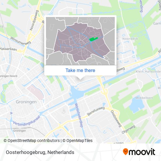 Oosterhoogebrug map