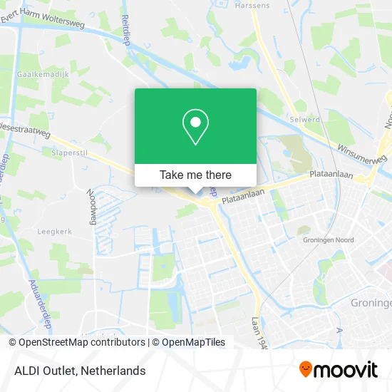 ALDI Outlet map