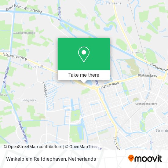 Winkelplein Reitdiephaven map