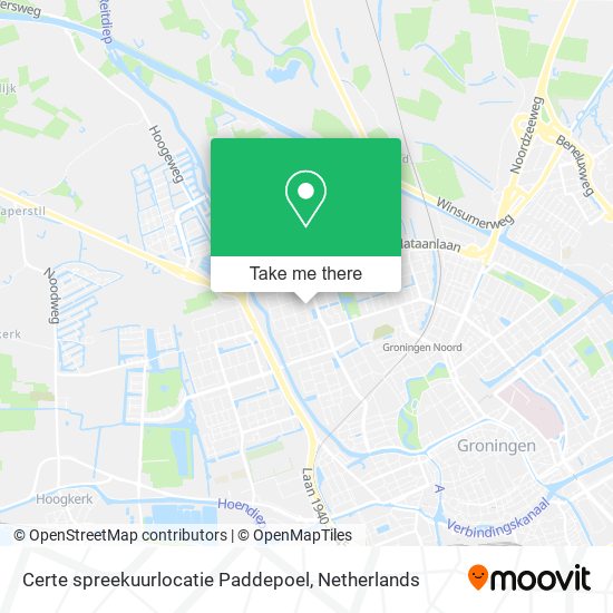 Certe spreekuurlocatie Paddepoel map