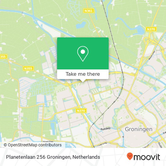 Planetenlaan 256 Groningen map