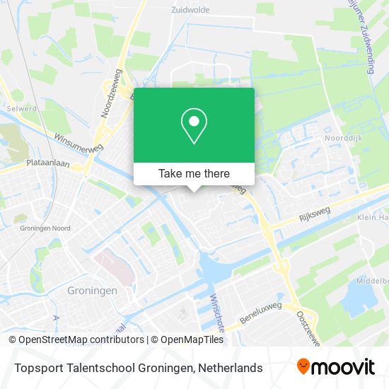 Topsport Talentschool Groningen map