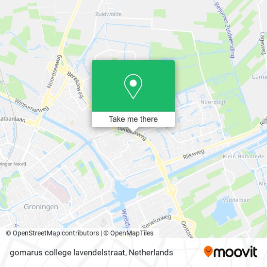 gomarus college lavendelstraat Karte