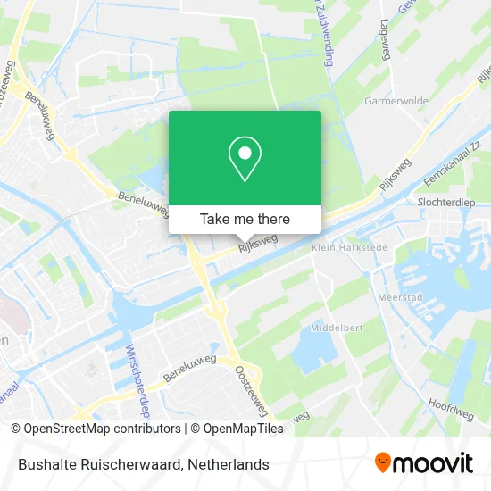 Bushalte Ruischerwaard map