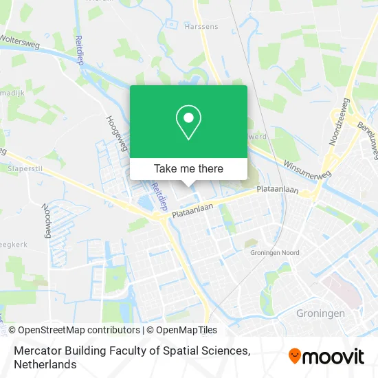 Mercator Building Faculty of Spatial Sciences map