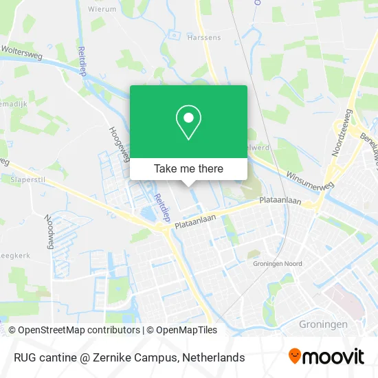 RUG cantine @ Zernike Campus map