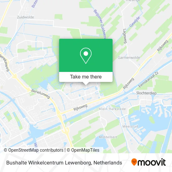 Bushalte Winkelcentrum Lewenborg map