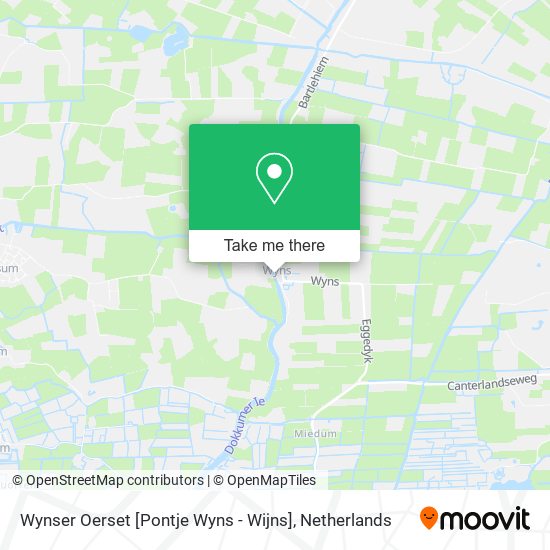 Wynser Oerset [Pontje Wyns - Wijns] map