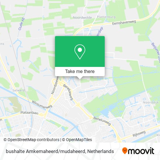 bushalte Amkemaheerd/mudaheerd map