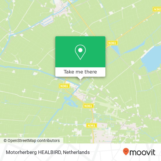 Motorherberg HEALBIRD Karte