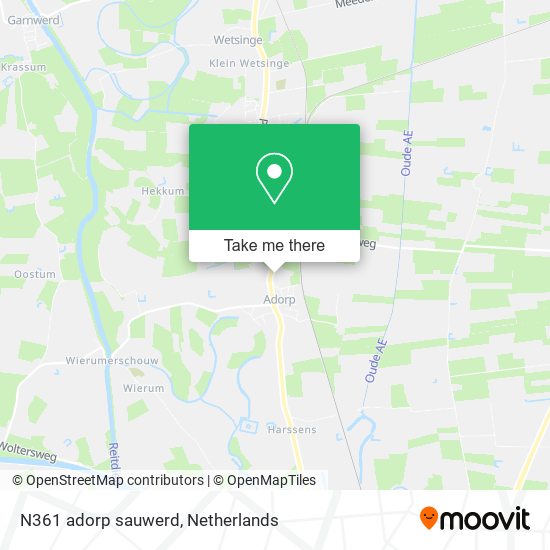 N361 adorp  sauwerd map