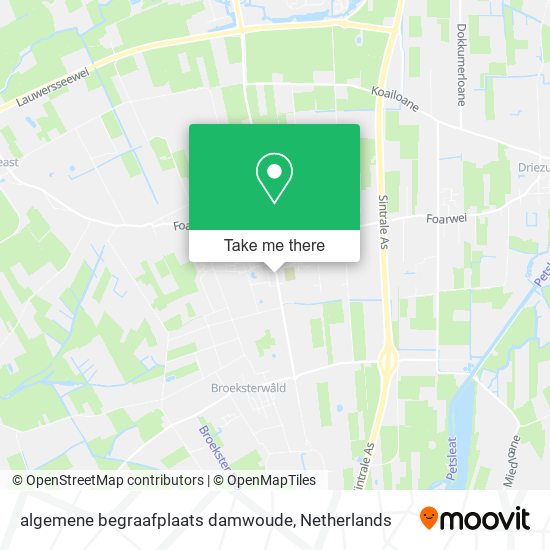 algemene begraafplaats damwoude map