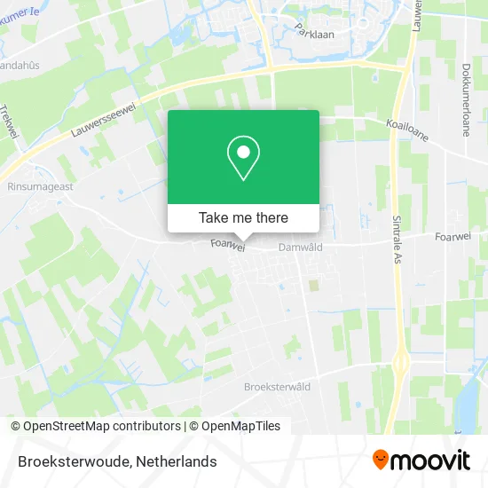 Broeksterwoude map
