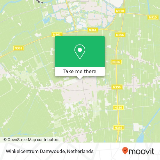 Winkelcentrum Damwoude map