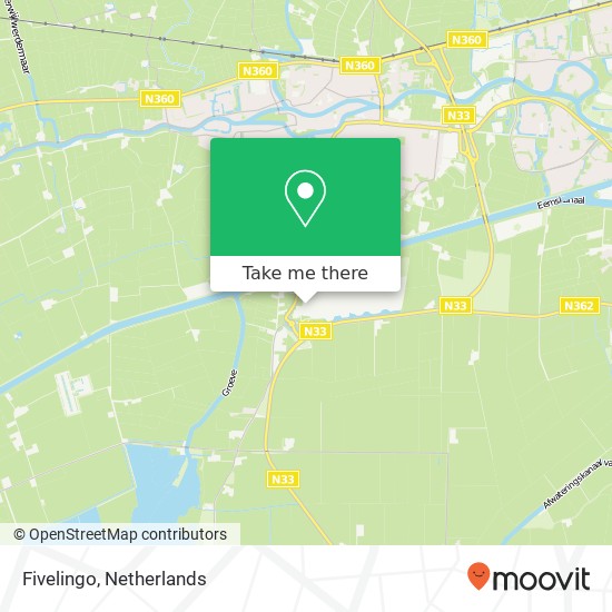 Fivelingo map