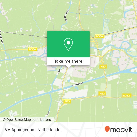 VV Appingedam Karte