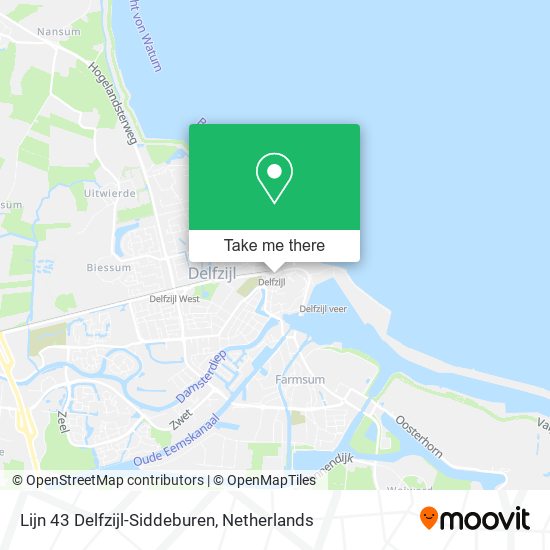 Lijn 43 Delfzijl-Siddeburen map