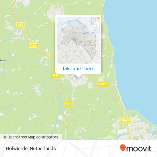 Holwierde map