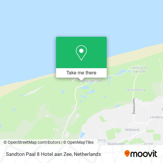 Sandton Paal 8 Hotel aan Zee map