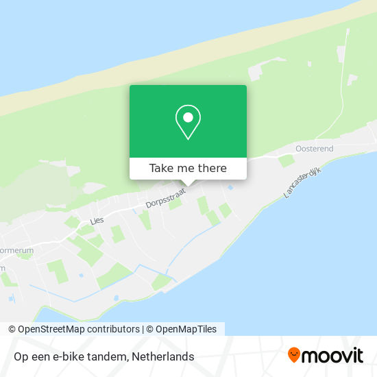 Op een e-bike tandem Karte