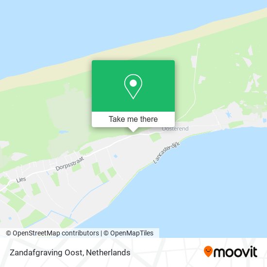 Zandafgraving Oost map