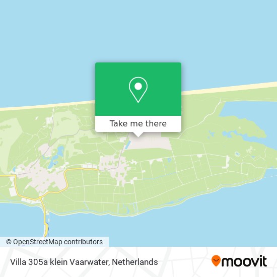 Villa 305a klein Vaarwater Karte