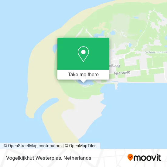 Vogelkijkhut Westerplas map