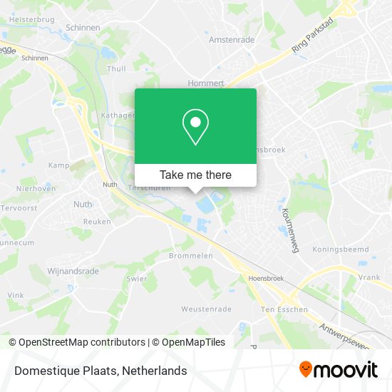 Domestique Plaats map