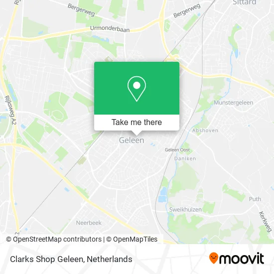 Clarks Shop Geleen map