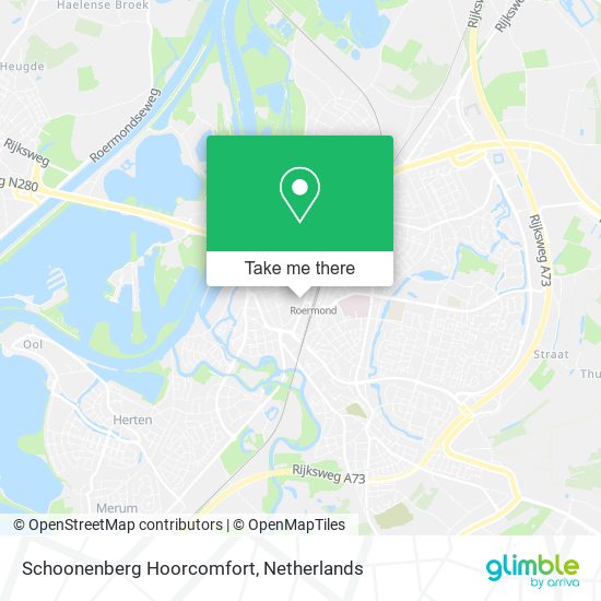 Schoonenberg Hoorcomfort map