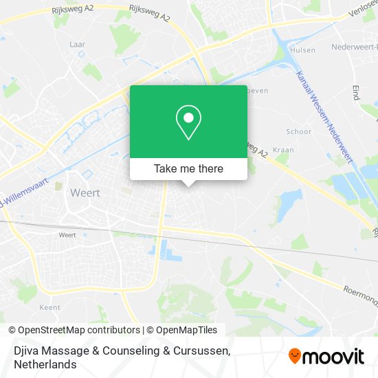 Djiva Massage & Counseling & Cursussen map