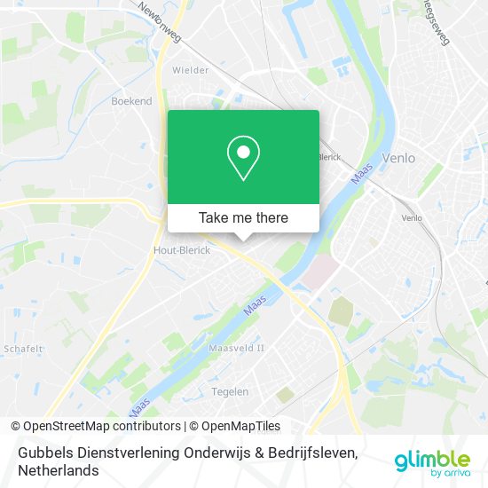 Gubbels Dienstverlening Onderwijs & Bedrijfsleven Karte