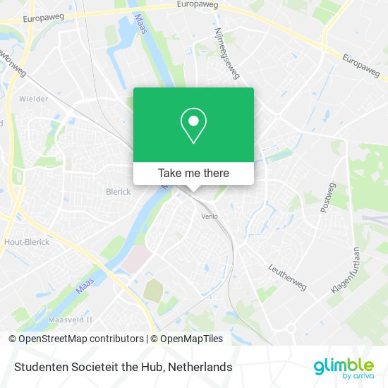 Studenten Societeit the Hub map