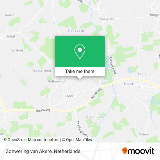 Zonwering van Akere map