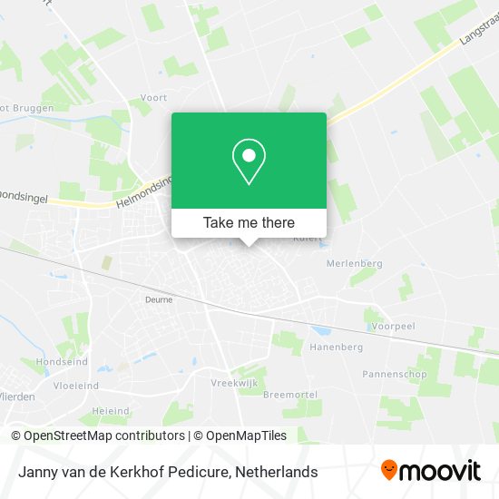 Janny van de Kerkhof Pedicure Karte