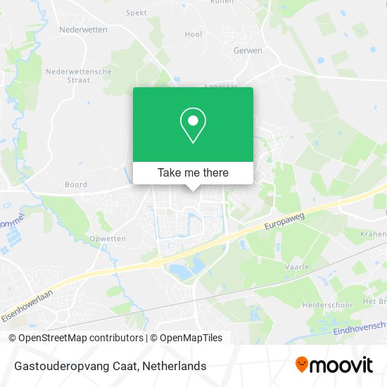 Gastouderopvang Caat map