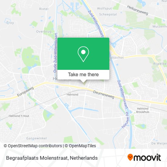 Begraafplaats Molenstraat map