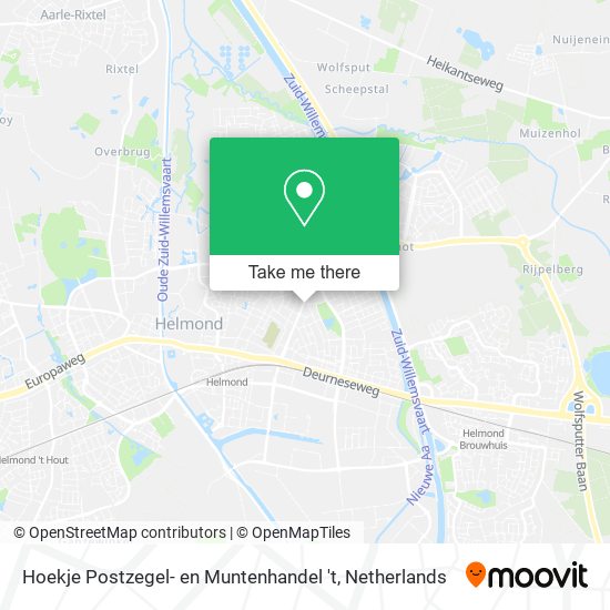 Hoekje Postzegel- en Muntenhandel 't map